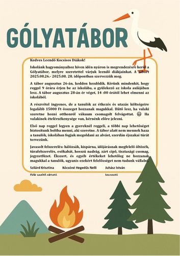 Gólyatábor 2025